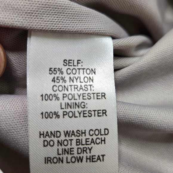 Lulus Gray Floral Lace Halter Ribbon Strap Mini Boho Bridesmaid Dress Size Large - Picture 6 of 8